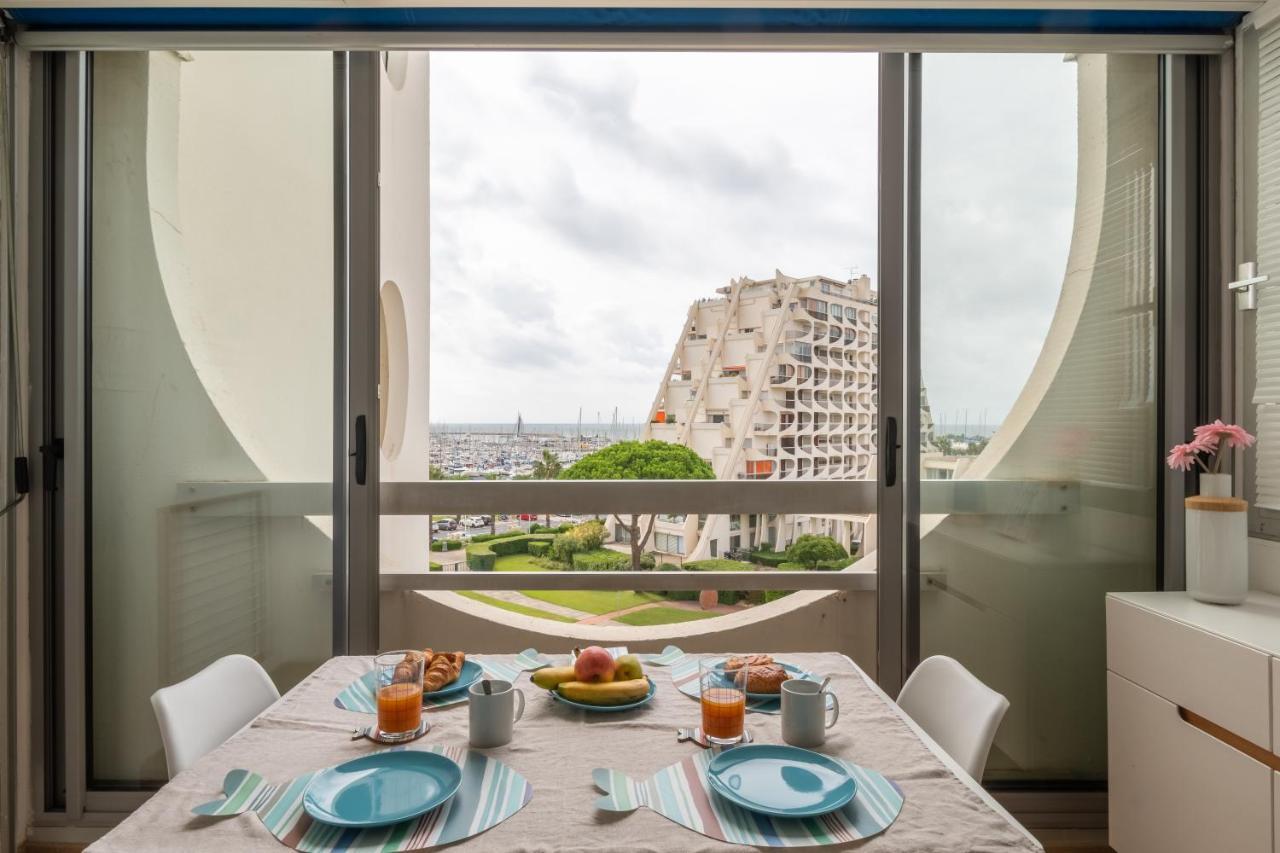 Au Paradis Bleu - Parking Prive - Literie Confortable - Vue Port - Plage A 5 Min ラ・グランド・モット エクステリア 写真